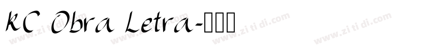KC Obra Letra字体转换